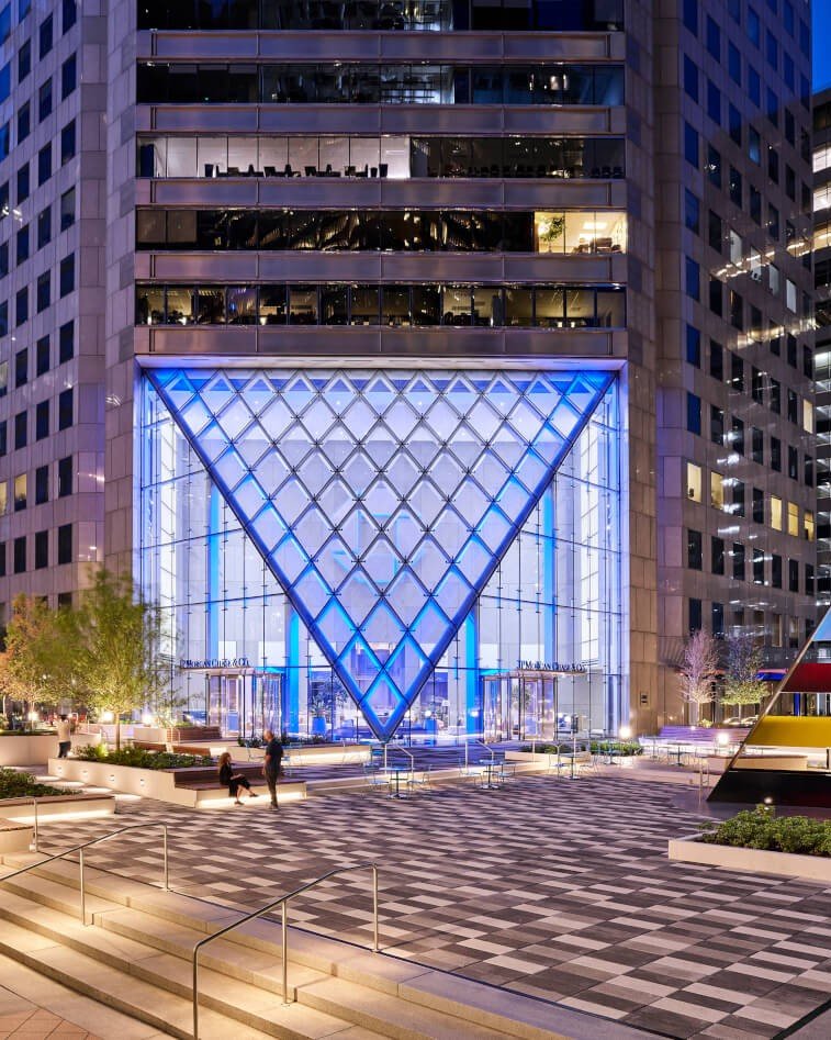 JPMorgan Chase & Co. office entrance in Houston